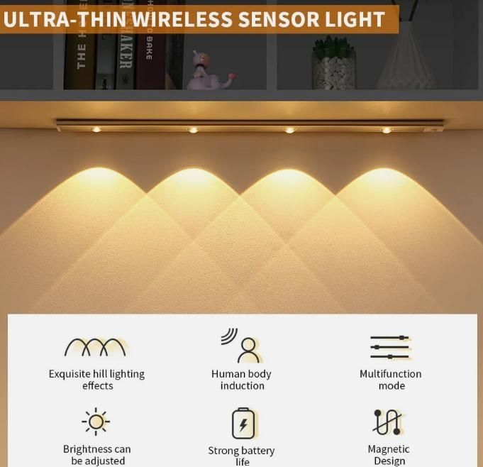 Motion Sensor Cabinet Light (USB Rechargeable)